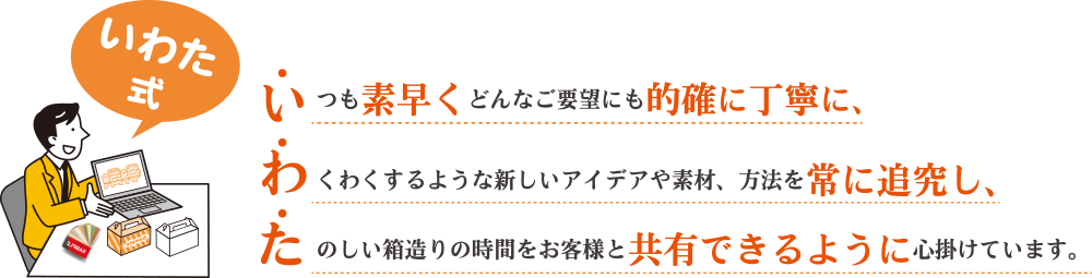 名古屋で箱・オリジナルパッケージ製作。POP・ディスプレイ製作のことなら何でもお気軽にお問い合わせください。。いつも素早くどんなご要望にも的確に丁寧に箱のご提案をします。